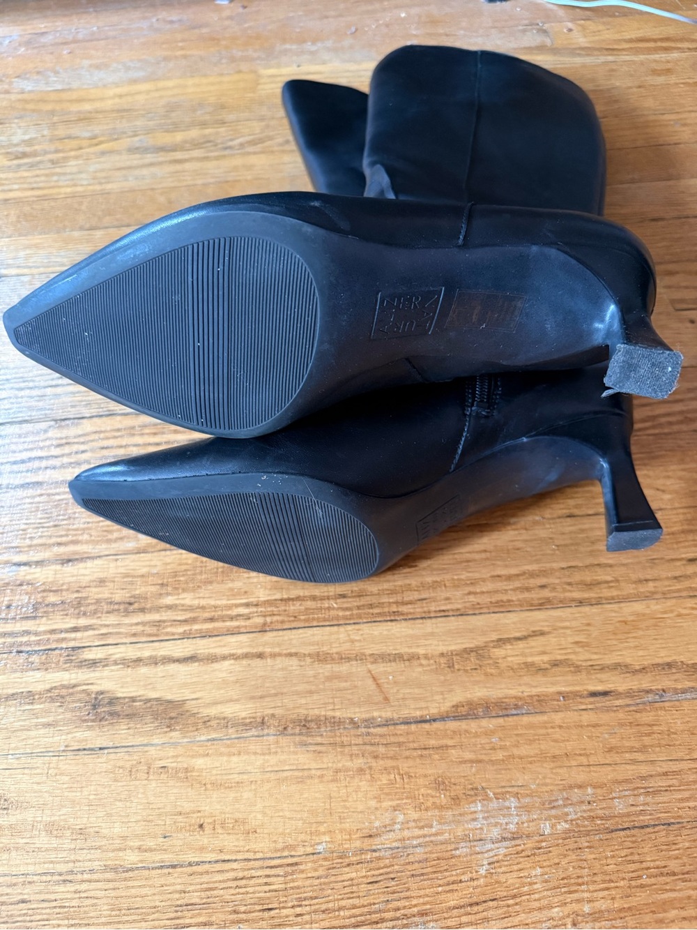 Naturalizer Deesha Black Pointed-Toe Knee-High Heeled Boots - Picture 9 of 9